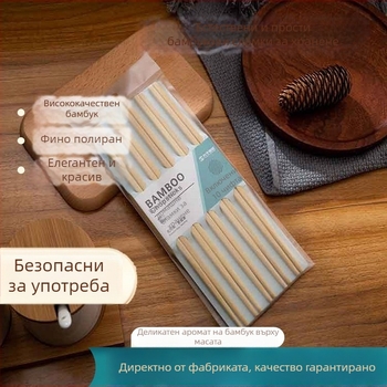 Дървени клечки за хранене с карикатурен дизайн, нов китайски стил – 10 или 20 двойки