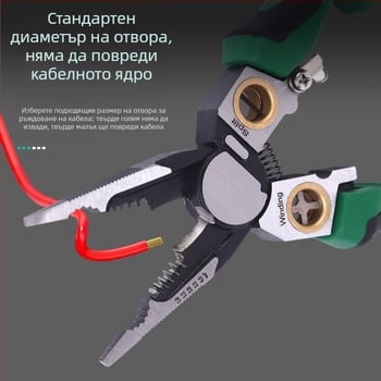 Neutral марка електрически клещи за кабели с вграден тестер за напрежение, многофункционални