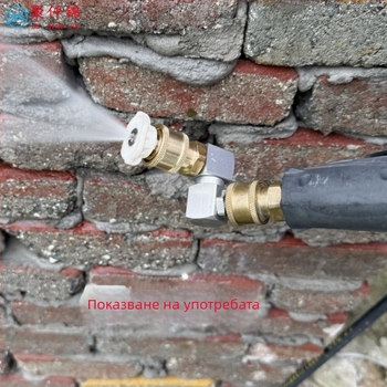 Високонапорна водоструйка с 1/4-инчов бързосвръзващ конектор, 360° въртящ се универсален съединител; алуминий, мед и неръждаема стомана; макс. налягане: 100 кг