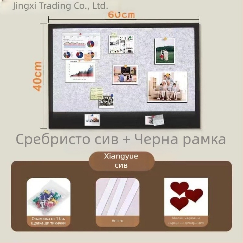 Филцова дъска за снимки – дневна стая, японски стил, полирана повърхност, стена за снимки