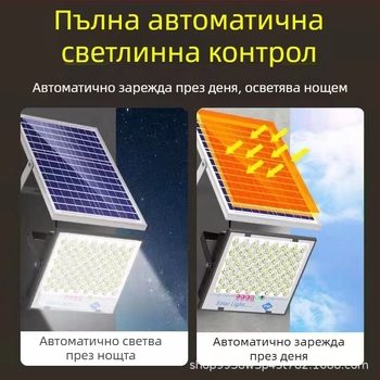 LED слънчево прожекторно осветление за външно използване, IP67 водоустойчиво, 100W, 3.2V, индуктивен превключвател, време работа 12–16 ч