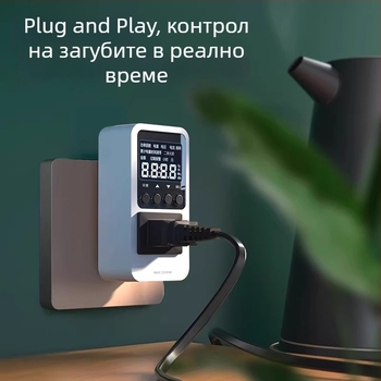 Измервател на мощността за климатик – монитор за консумацията на енергия, тестер за мощност, електромер, марка Effective