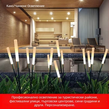 Външна LED лампа за озеленяване – соларно осветление за градина и площад (IP65; LED; 400 W; 36 V; 6–12 ч)