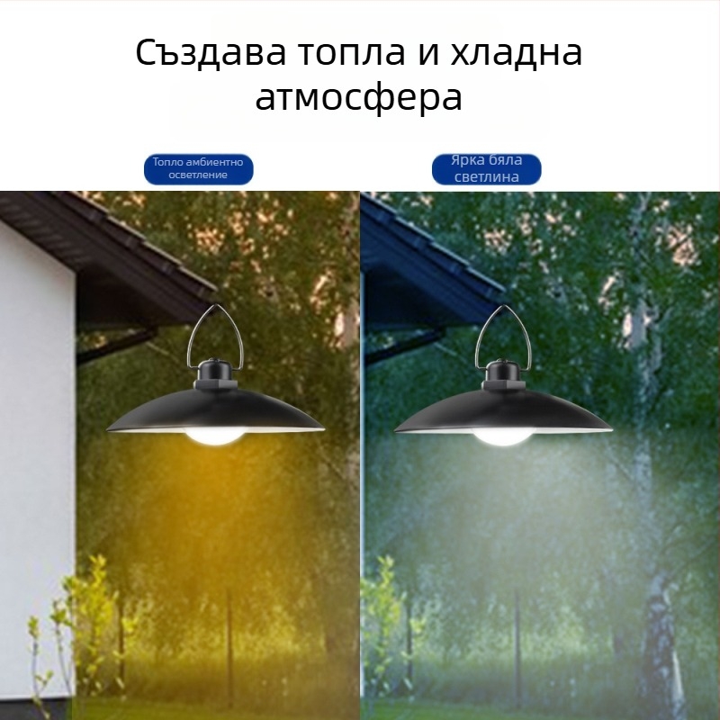 LED соларен полилей за двор, водоустойчив IP65, 15W, време на осветяване 6–12 ч, датчик светлина, модел A2