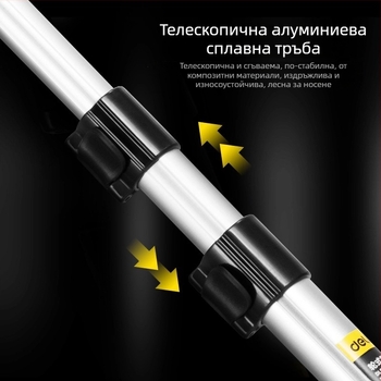 Deli DL330062 Ръчно бутещо Механично Измервателно Колело за Разстояние – Лазерен Измервателен Инструмент за Инженерно Проучване (Серия Deli Roller)