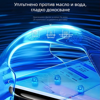 Защитно стъкло за навигационен дисплей на автомобил, универсално, едночастично формоване, анти отпечатъци, марка Qiu Yiming