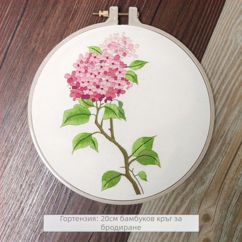 DIY комплект за бродерия с панделкова шарка — за начинаещи, скандинавски стил, дневна декорация (начинаещи; скандинавски стил; дневна декорация)