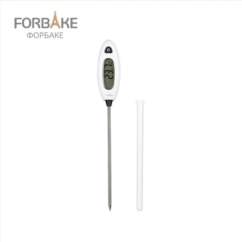 Forbake термометър за храна — 304 неръждаема стомана, измерва температурата на вода, мляко и масло за кухня и печене