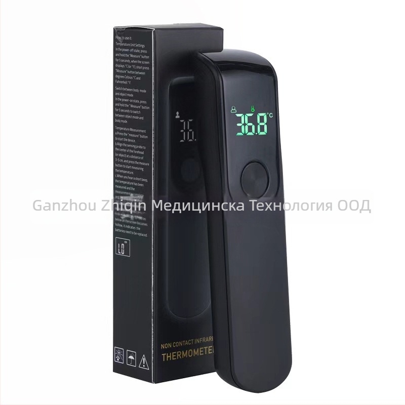 Ръчен инфрачервен термометър за челото — безконтактен, модел Ir-fm01, батерии 2xAA, тегло 40 g, подходящ за всички