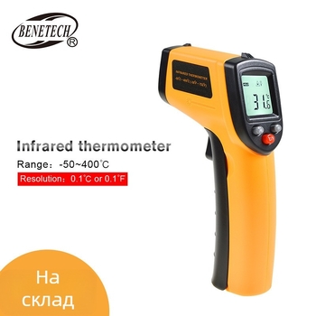 Benetech Hjx22011 инфрачервен термометър, телесен термометър, LCD дисплей, време за реакция 0,5 s