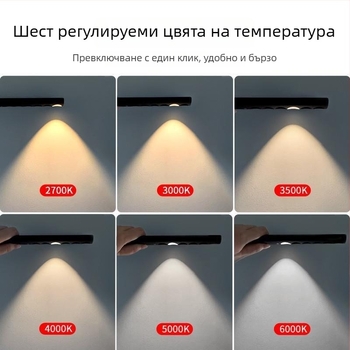 Портативен измервател на цветова температура с LED осветление, CRI ≥95, напрежение ≤36V, бутонен превключвател, пластмасов корпус