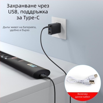 Портативен измервател на цветова температура с LED осветление, CRI ≥95, напрежение ≤36V, бутонен превключвател, пластмасов корпус