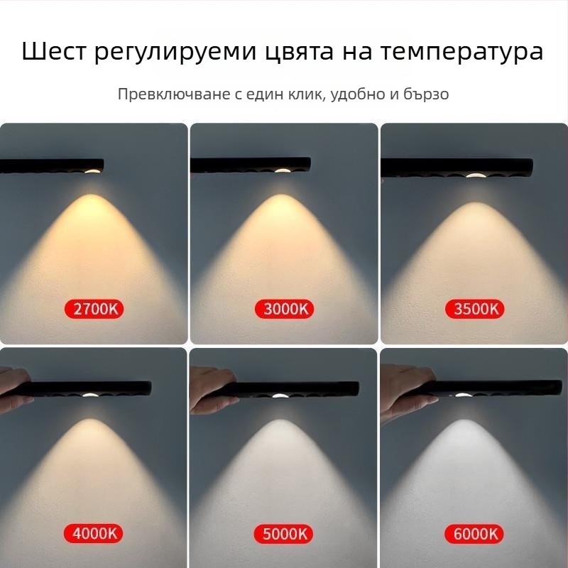 Портативен измервател на цветова температура с LED осветление, CRI ≥95, напрежение ≤36V, бутонен превключвател, пластмасов корпус