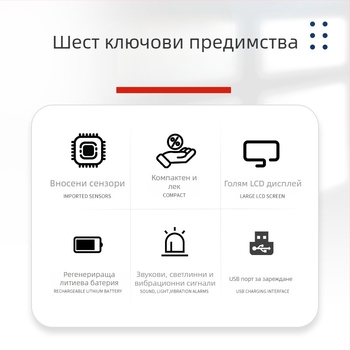 Xun lei Преносим индустриален газодетектор за въглероден монооксид, джобен размер