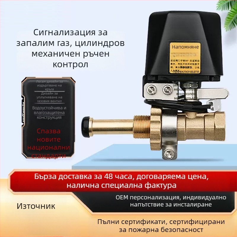 Газова аларма за запалими газове с детекция на метан и пропан, обхват 10, точност 100%, напрежение 220V