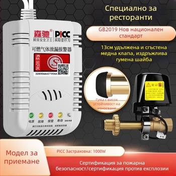 Senchi MQ08 Фиксиран детектор за изтичане на газ с автоматичен прекъсващ клапан за горими газове