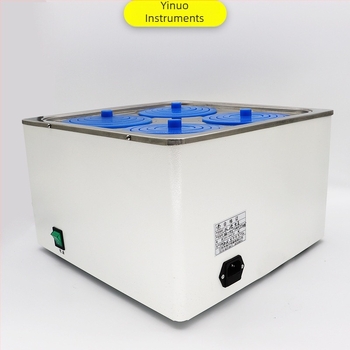 Цифрова водна баня за лаборатория с контрол на температурата, резервоар от неръждаема стомана, модел HH-4J, 4/6 отвора, диапазон температура: стайна температура до 99.9°C, точност ±0.5°C