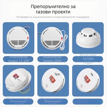 JD52 газов детектор – фиксиран, 12–24V захранване, детектор за природен газ, обхват 20–40 м²