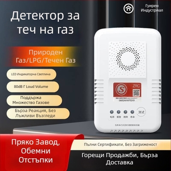 Фиксиран детектор за утечки на горими газове – модел PG-R03D, открива метан/природен газ/течнен газ/пропан, 220V/50Hz