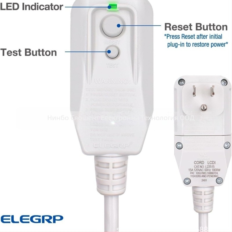 Leakage current detection interrupter за климатици, XC, модел E250451, 110-120V, UL Американски стандарт
