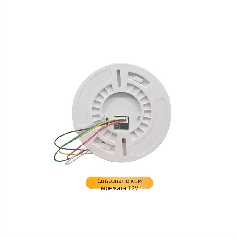 Газова аларма XL-202 за природен газ и втечнен газ, 360° детекция, таванно монтиране, кабелно свързване, захранване 12VDC–220VAC, звуково и светлинно известяване