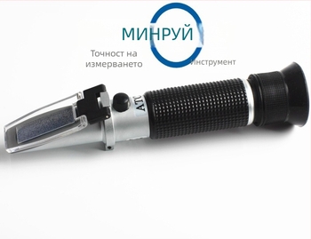 Призмов рефрактометр Ming Rui LB18T за измерване на захар в плодови бонбони, обхват 0-18 Brix, резолюция 0.1 Brix, тегло 210 g