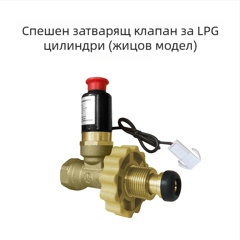 Газова аларма за утечки и прекъсващ клапан за LPG, модел XH-FM100, 12–24V, 360° детекция, обхват 5 м, -40°С до 70°С