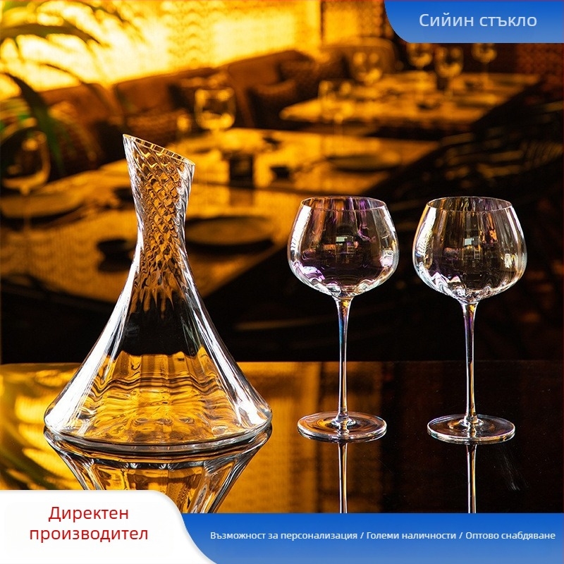 Декантер за вино Jiahe (Марка: Jiahe; Материал: стъкло; Категория: декантер; Стил: светъл лукс; Тегло: 820 g)