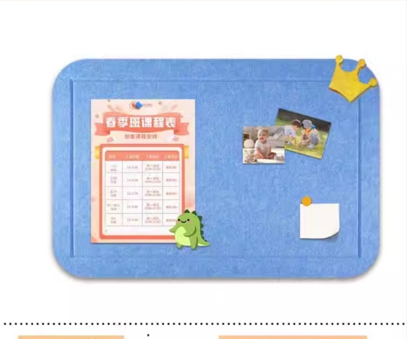 Скандинавски стил фелтово стенно табло за детска градина — Mengda, полиестер, модерно изкуство, гравиране