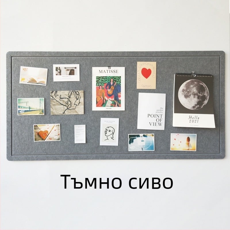 Скандинавски стил фелтово стенно табло за детска градина — Mengda, полиестер, модерно изкуство, гравиране