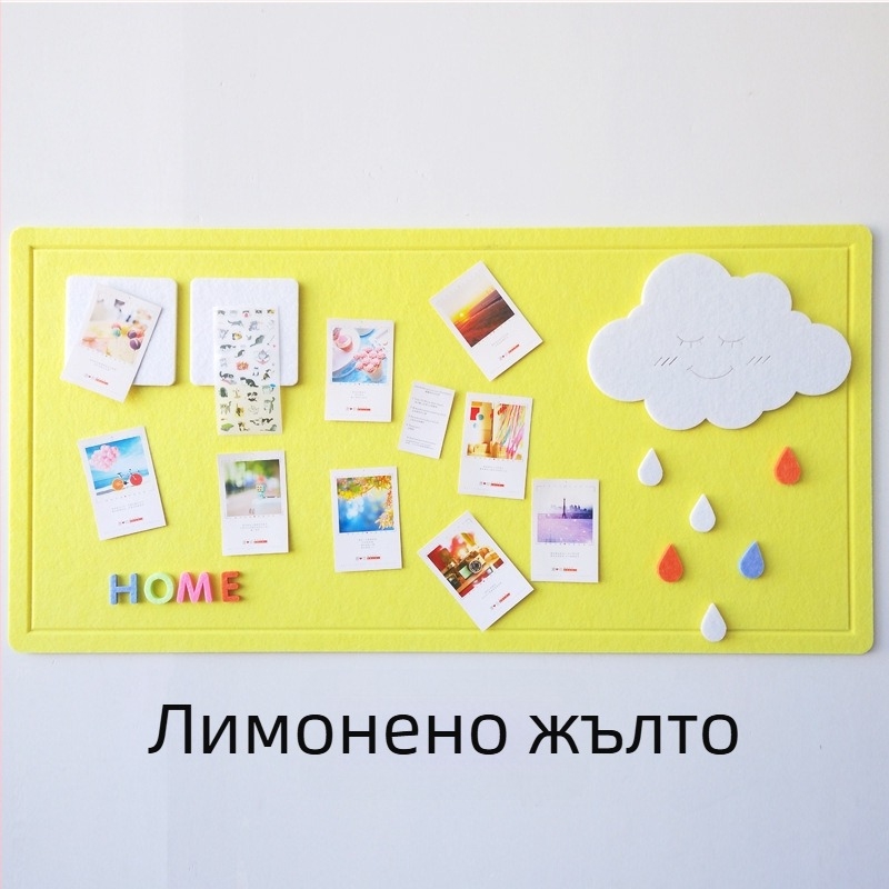 Скандинавски стил фелтово стенно табло за детска градина — Mengda, полиестер, модерно изкуство, гравиране