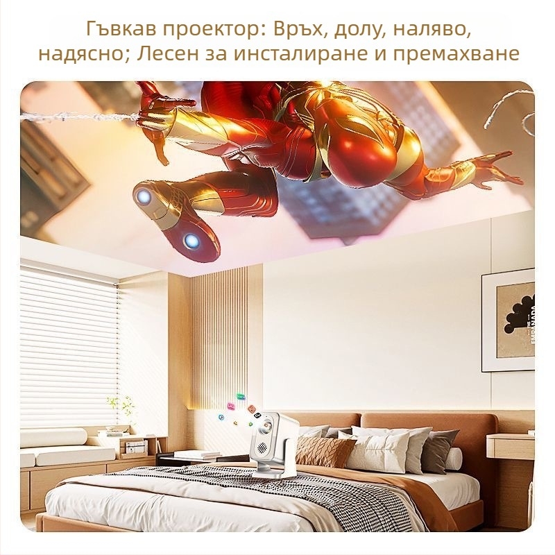 Домашен проектор – 60W, 1080p, 3C сертифициран (2024200903003037)