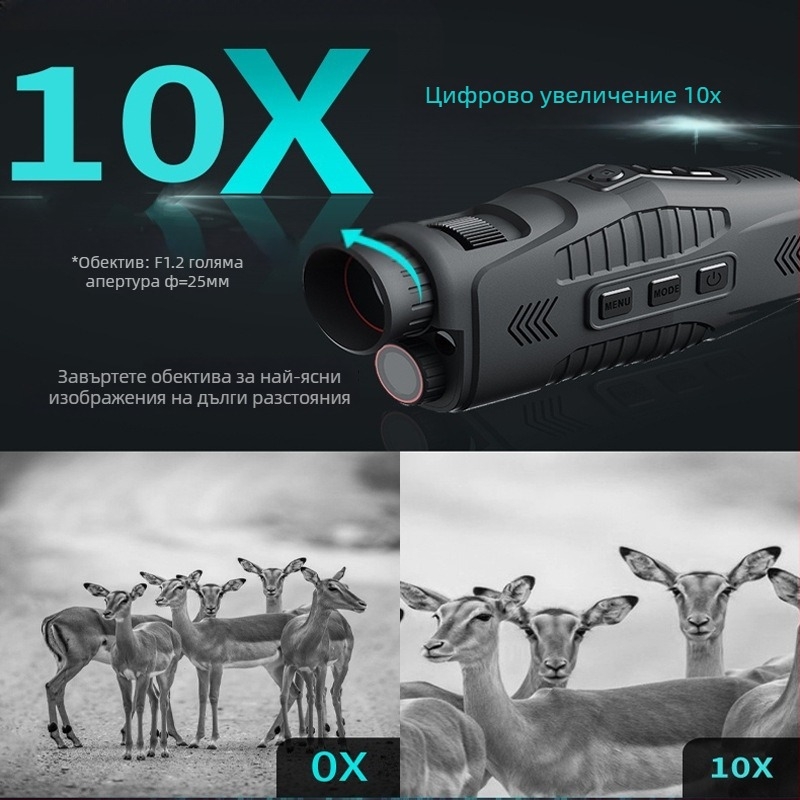 R11 инфрачервено нощно виждане с лазерно позициониране, зареждащ се цифров телескоп