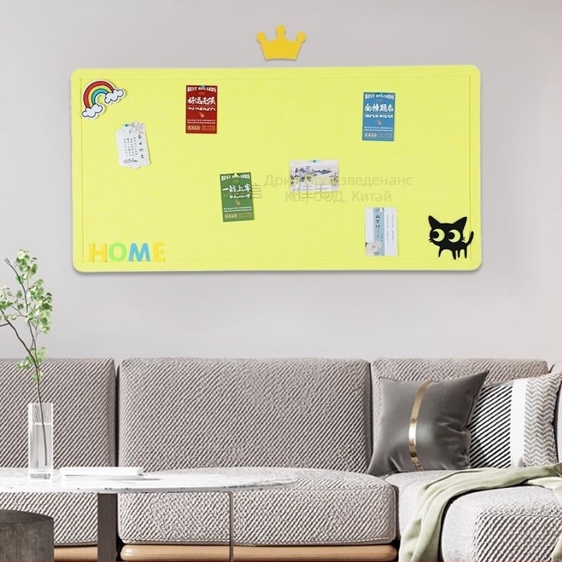 Персонализиран фетров стенен борд – стикер, Xiao jia, полиестерно влакно, модерен стил, гравиране