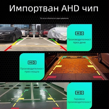 Beacon Road Задна камера за обратно виждане - 170° зрителен ъгъл, 1080p, F1.6, Нощно виждане, монтаж върху задното стъкло или лампата за номера