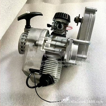 Мини двигател за мотоциклета 49cc офроуд двутактова бензинова с трансмисия