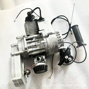 Мини двигател за мотоциклета 49cc офроуд двутактова бензинова с трансмисия