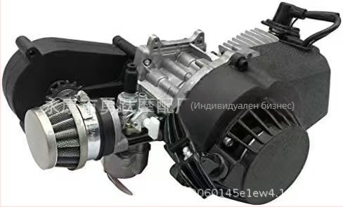 Мини двигател за мотоциклета 49cc офроуд двутактова бензинова с трансмисия