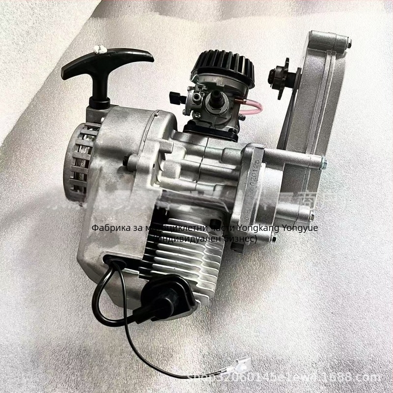 Мини двигател за мотоциклета 49cc офроуд двутактова бензинова с трансмисия