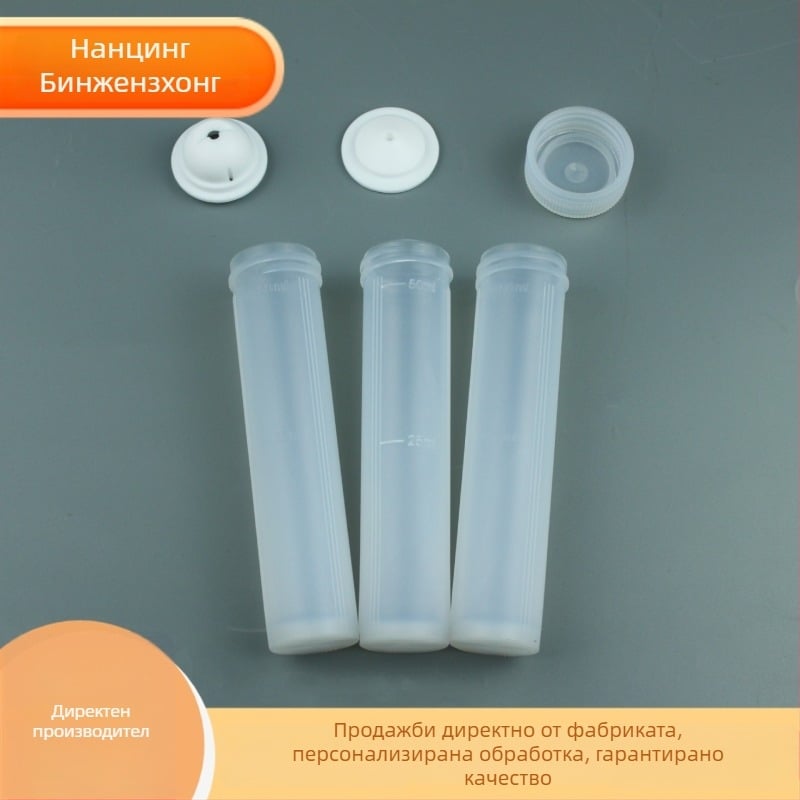 PFA тръба за храносмилане на проби за почвени тестове с възможност за гравиране на номер, модел ZH 30, материал PFA, -200 до +260 °C