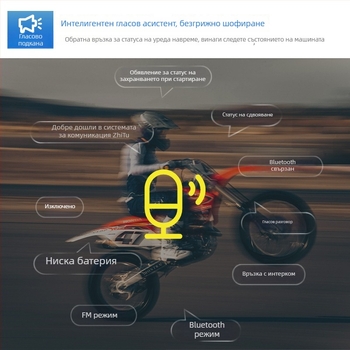 MAXTO Bluetooth слушалка за каска – обхват 1000 м, 12 ч батерия, Bluetooth 5.0, водоустойчива и прахоустойчива, 3D звук