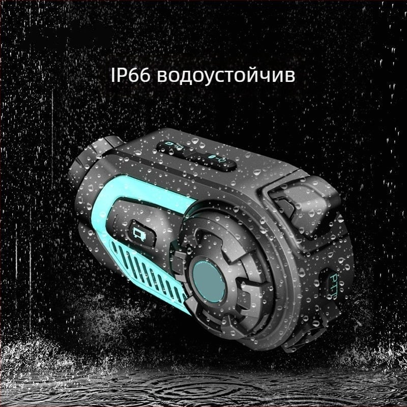 Шлем Bluetooth камера за мотоциклет с интерком и видеозапис; обхват 1 км, Bluetooth 5.0, Qualcomm чип, 76 ч. живот на батерията, стерео звук