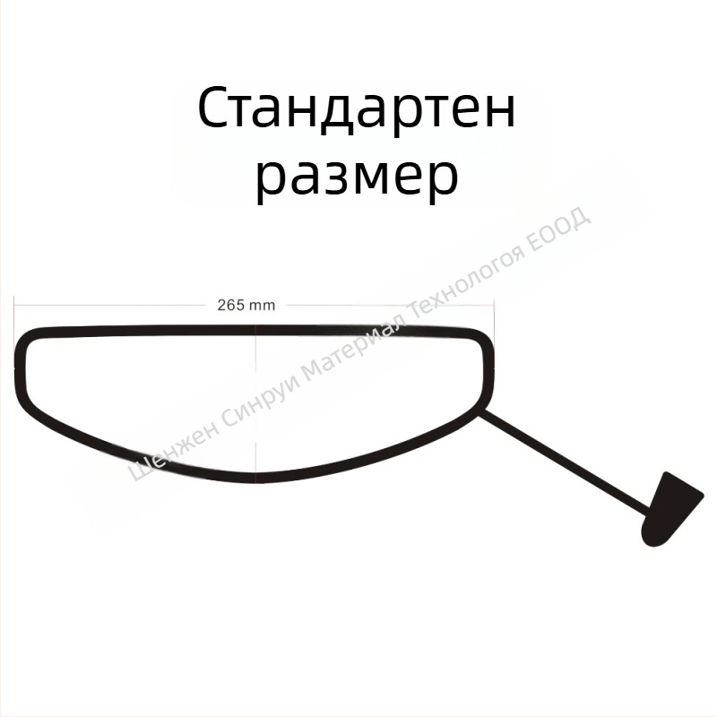 Универсална USB електрическа нагревателна лента за визьор на каска — антифог дефростираща, PET материал, модел DJR202401