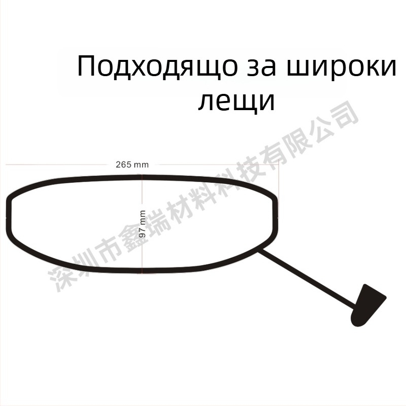 Универсална USB електрическа нагревателна лента за визьор на каска — антифог дефростираща, PET материал, модел DJR202401