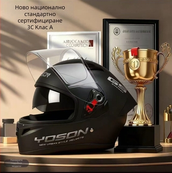 Пълен лицев шлем за мотоциклет – ABS, 3C GB811-2022a, електрически мотоциклет, за всички сезони