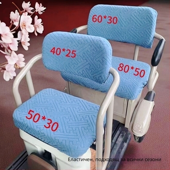 Калъф за седалка за електрически велосипед и триколка, жакардов велур, всички сезони, без пълнител, печат на лого, код на продукта 8888