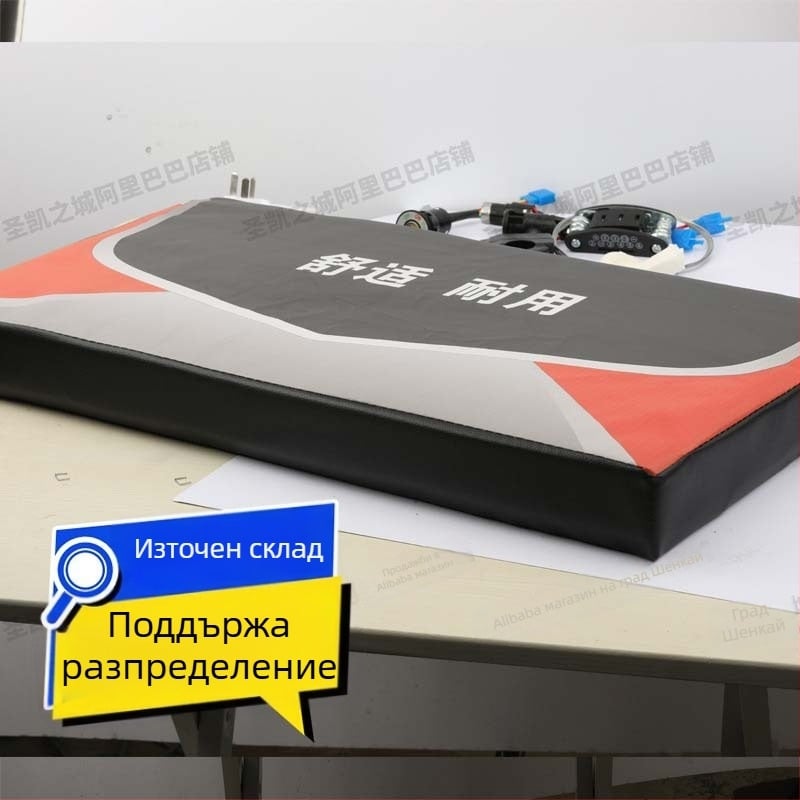 Седалка за електрическо триколесно возило – предна седалка за водача, дървена седална дъска, PU материал, за всички сезони (без персонализация, без лого)