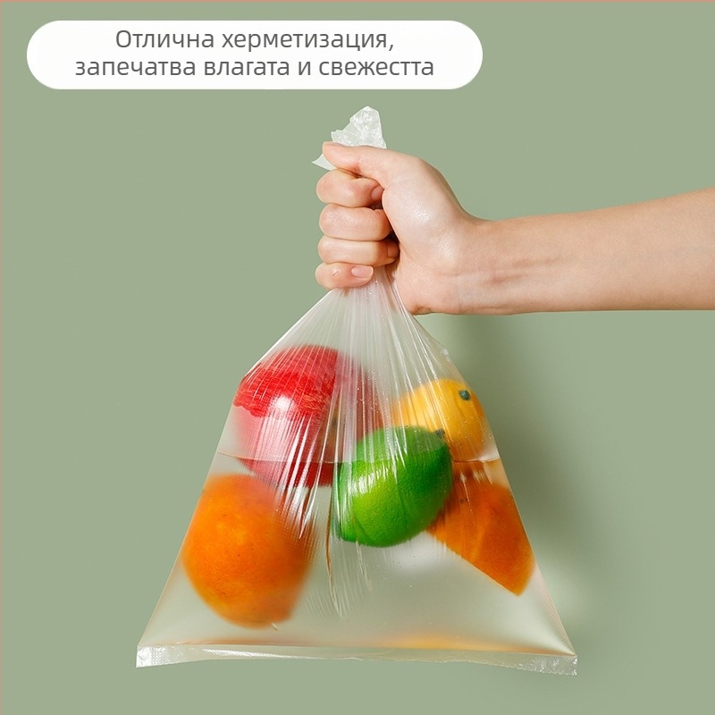 Баланс Чаохуи PE торбичка за храна, еднократна, плосък отвор, тип точково счупване, безопасна за микровълнова