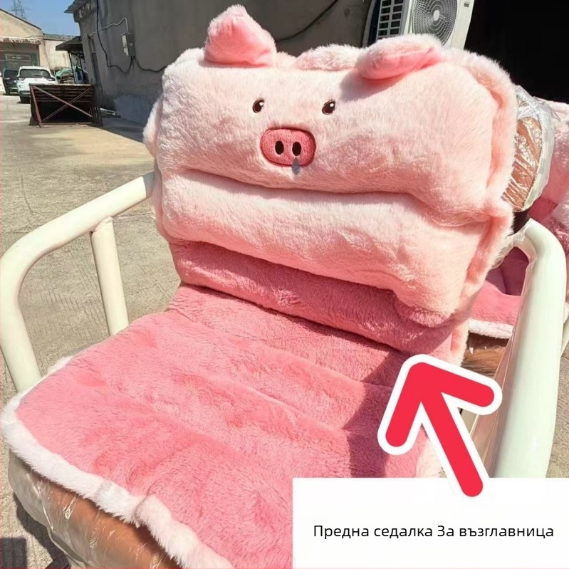 Седалка с интегрирана облегалка за електрически триколки и скутери за възрастни — зимно топла плюшена седалка с пълнеж от памук, ветроустойчива, универсална