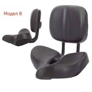 Седалка за електрически велосипед от PU, износоустойчива повърхност, водоустойчива и удебелена подложка, пълнена с памук